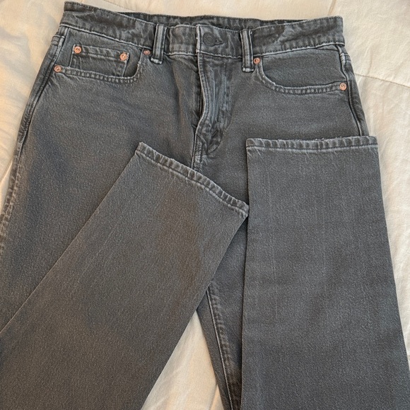 American Eagle Outfitters Charcoal Straight Leg Jeans - Picture 1 of 10